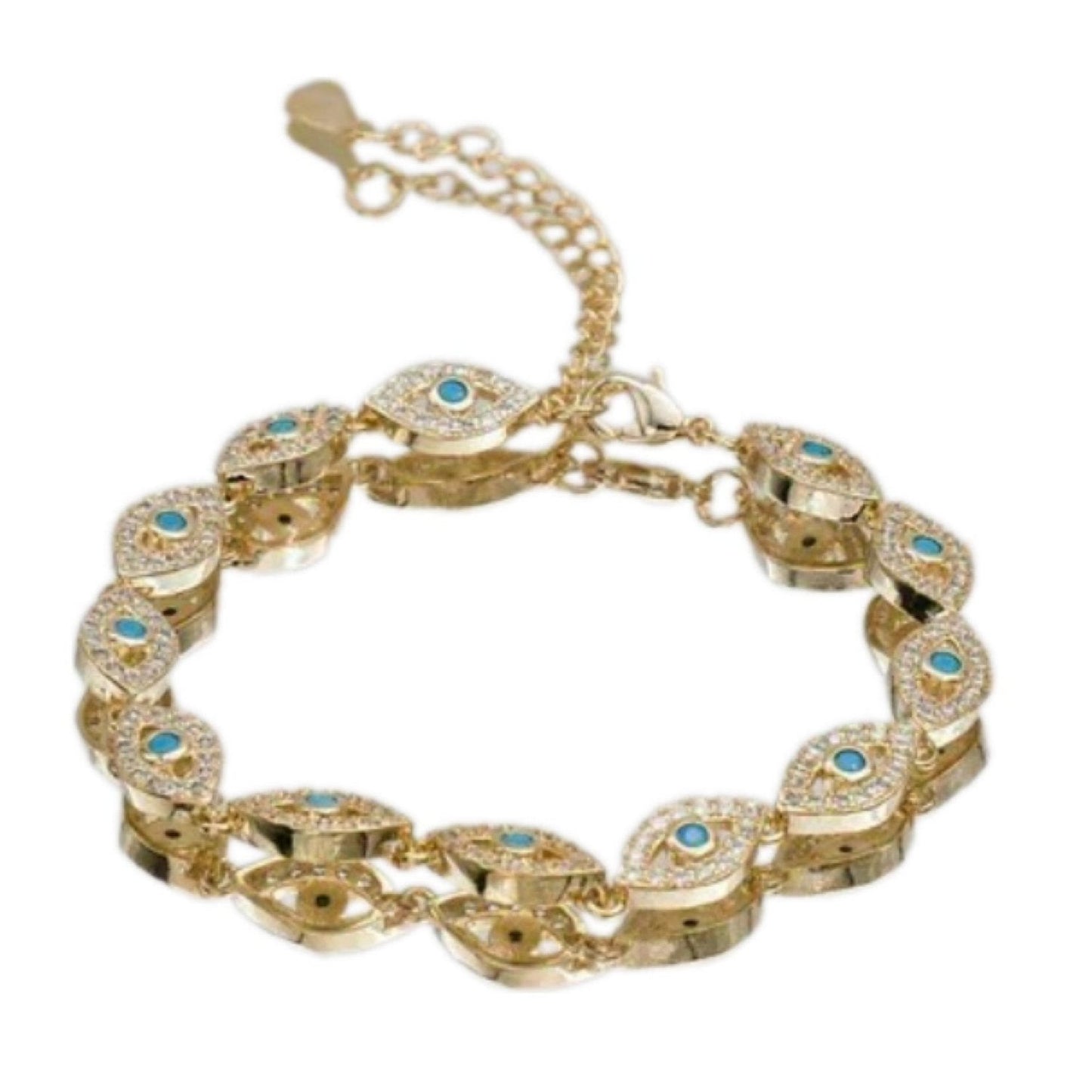 Malika Eye Gold Zircon Bracelet