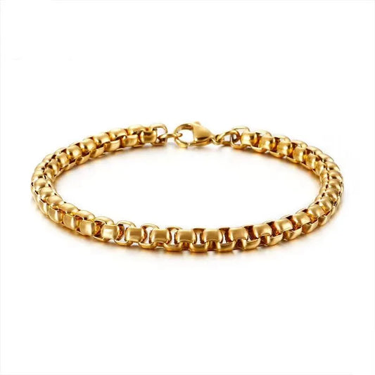 Bold Gleam Chain Bracelet