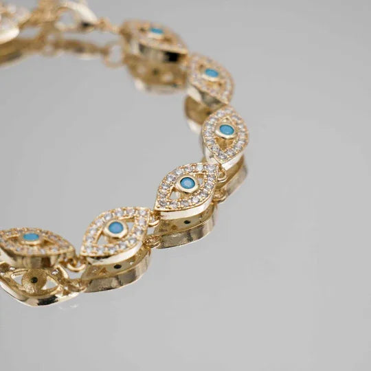 Malika Eye Gold Zircon Bracelet