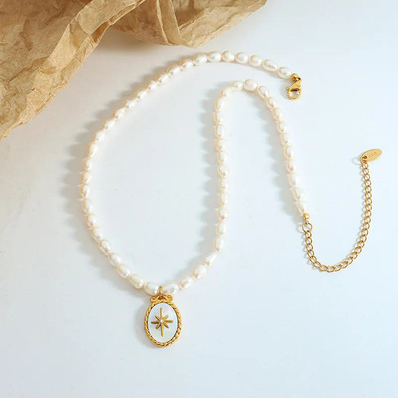 White Pearl Harmony Necklace