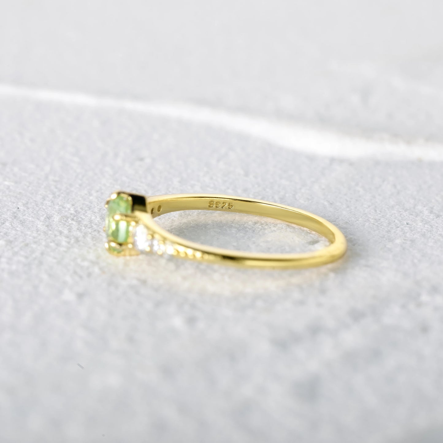 Green Zircon Ring