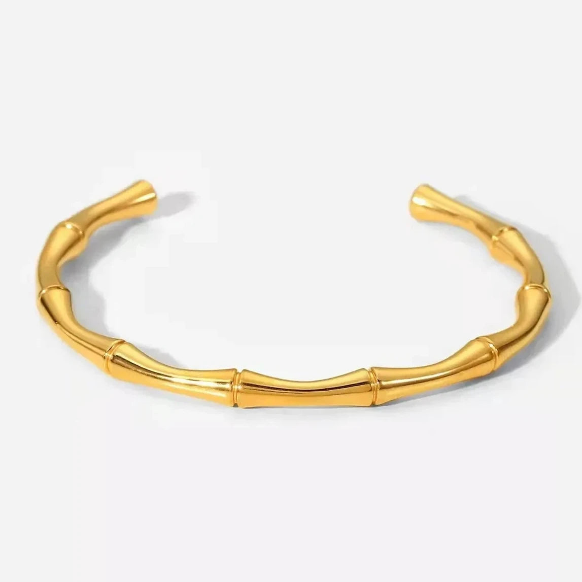 Gilded Bamboo Charm Bracelet