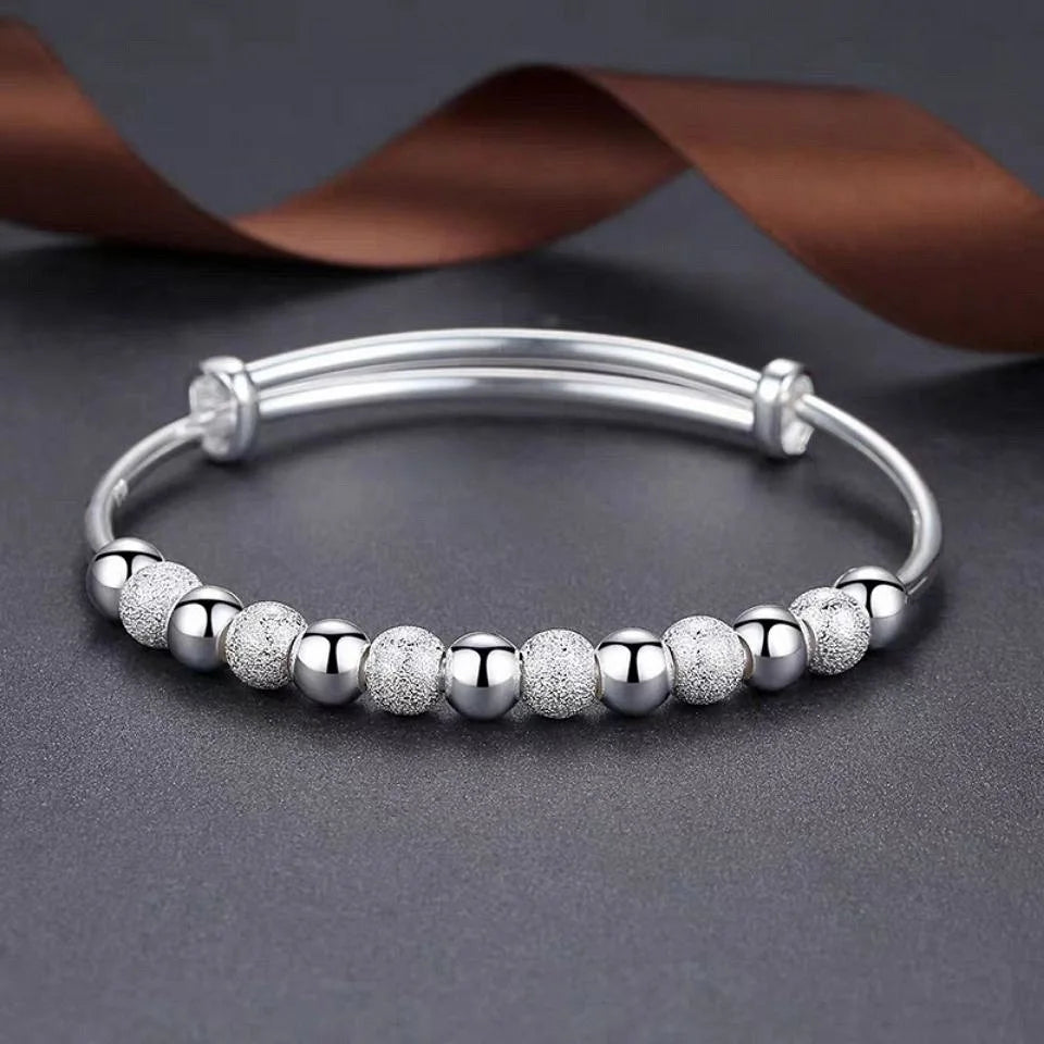 Silver Bead Bracelet