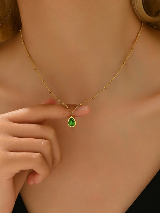 Luxe Teardrop Pendant Chain