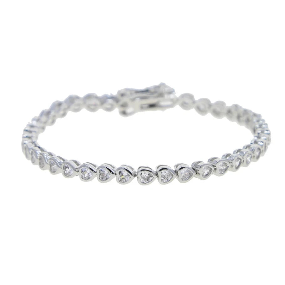 Aurora Heart Tennis Bracelet