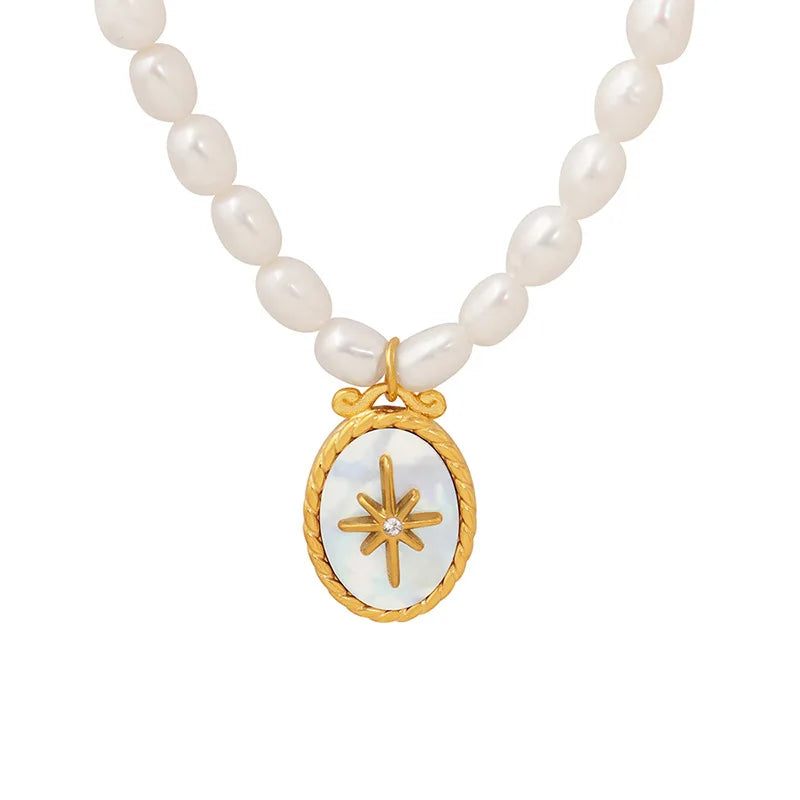 White Pearl Harmony Necklace