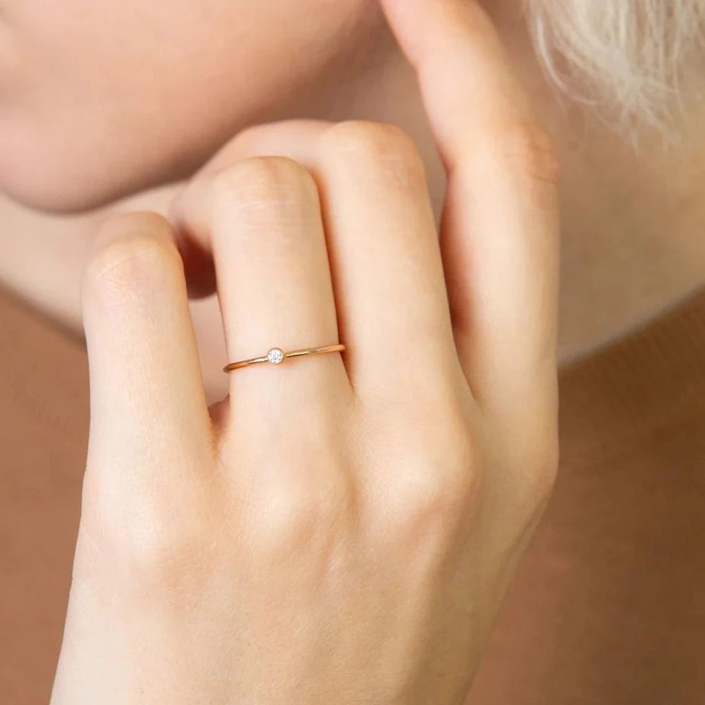 Dainty Birthstone Ring