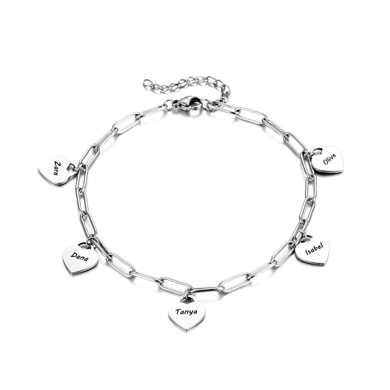 Engraved Chain Bracelet