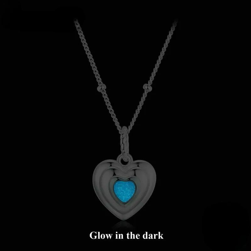 Luminous Heart Pendant Necklace